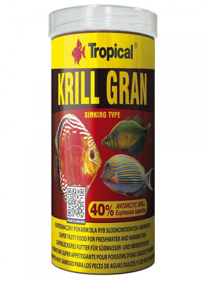 Tropical Krill Gran Sinking Pellet Fish Food for Omnivorous & Carnivorous Aquarium Fish 100ml (Item Code- 60943) - Image 1